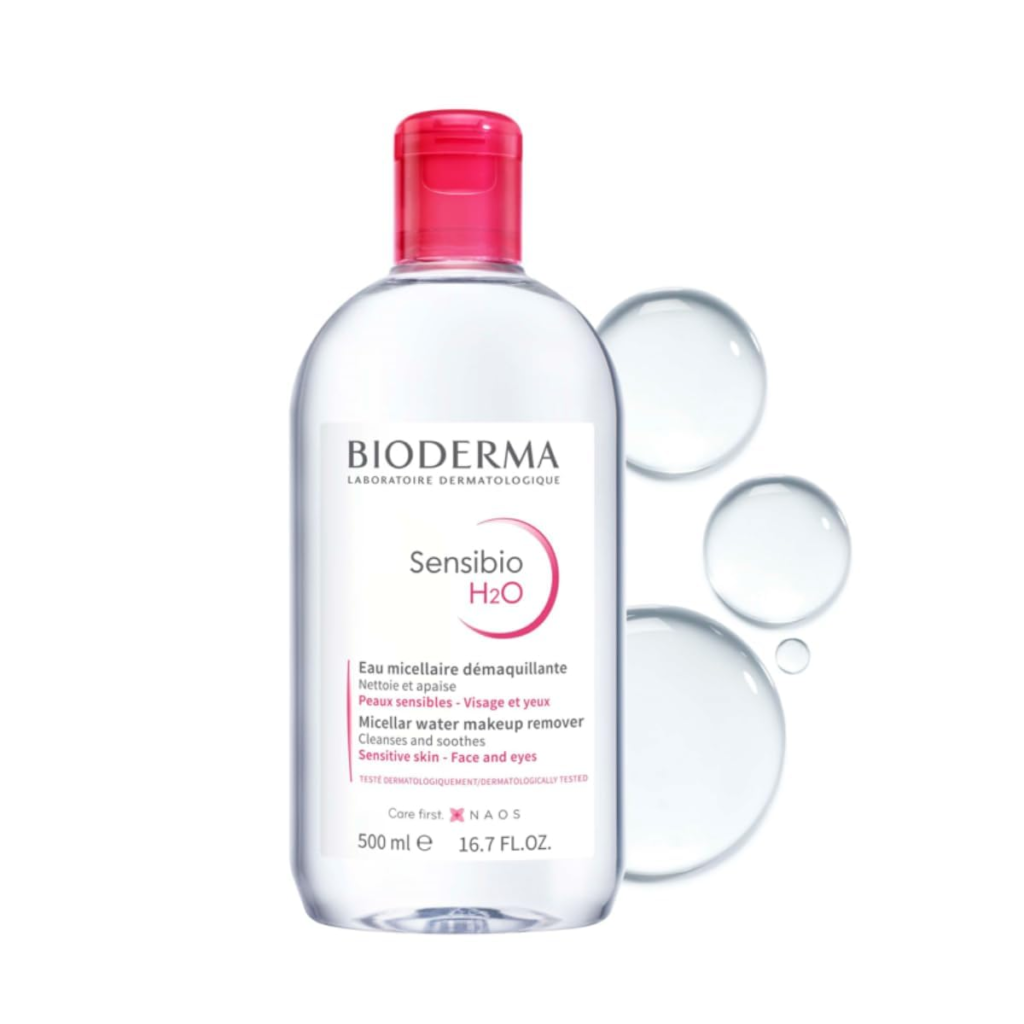 Bioderma Micellar Water for sensitive skin. Makeup remover